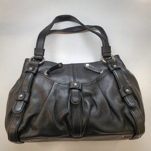 Maxx New York Black Leather Handbag NEW